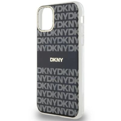 5. Etui DKNY IML Mono & Stripe MagSafe na iPhone 11 / Xr - czarne