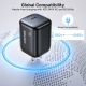 22. UNITEK ŁADOW. SIECIOWA 2X GAN 45W, 2XUSB-C PD 3.0, QC, CZARNA