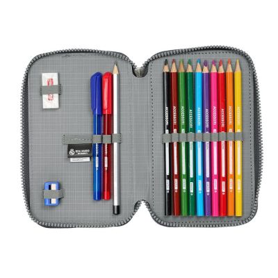11. Piórnik z wyposażeniem Real Madryt double filled pencil case 28 pcs 412554854