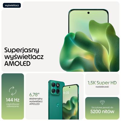19. Smartfon Motorola Moto Edge 70 Fusion 5G 8/256 GB Sport Green (zielony)