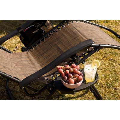 19. LEŻAK OGRODOWY SKŁADANY WIELOFUNKCYJNY Z DASZKIEM 173X52/65X110CM BRĄZOWY