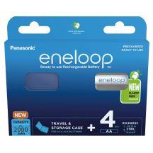 PANASONIC ENELOOP AA 2000mAh 4 szt + CASE