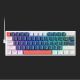 4. Klawiatura gamingowa Machenike K500-B61 przewodowa mechaniczna podświetlana Blue Switch - niebiesko-biała
