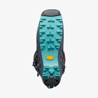 4. Buty damskie skitourowe Scarpa F1 - anthracite/aqua