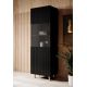 3. Witryna PAFOS 60x40x182 czarny mat