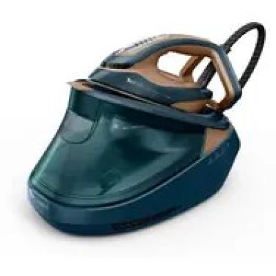 4. Tefal Pro Express Vision Max GV9920E0 stacja parowa Durilium AirGlide Autoclean soleplate Niebieski, Miedziany