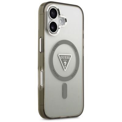 4. Etui Guess IML Gradient Triangle Logo MagSafe na iPhone 17 - oliwkowe