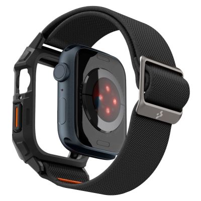 Etui z paskiem Spigen Lite Fit Pro na Apple Watch 4 / 5 / 6 / 7 / 8 / 9 / SE (44 / 45 mm) - czarny mat