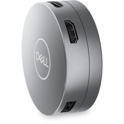 5. DELL DA305 Przewodowa USB 3.2 Gen 2 (3.1 Gen 2) Type-C Srebrny