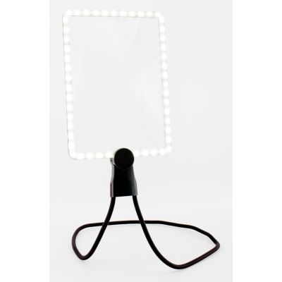REALPOWER LED-Lupe HL-1,rechteckige LED-Leselupe zum umhĂ¤nge