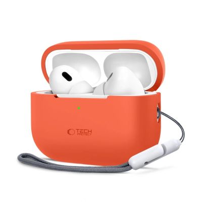 Etui Tech-Protect Silicone na Apple AirPods Pro 1 / 2 - pomarańczowe