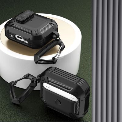 6. Etui Tech-Protect X-Carbo na AirPods Pro 1 / 2 - czarne
