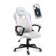 3. Fotel gamingowy Huzaro Force 2.5 RGB WHITE MESH