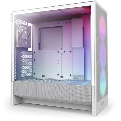 13. NZXT H5 Flow RGB Midi Tower Biały
