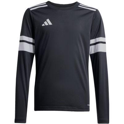 2. Koszulka dla dzieci adidas Squadra 25 Long Sleeve Jersey czarno-biała JJ0047