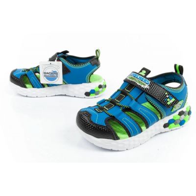 9. Sandały Skechers Jr 402213L/BBLM