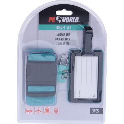 2. ZESTAW PODRÓŻNY 3 ELEMENTY PROWORLD ZIELONY