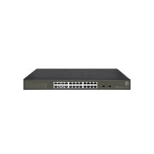 Przełącznik LevelOne Hilbert 26-portowy Gigabit Smart Lite - 24 x Gigabit RJ45 - 2 x Gigabit SFP (GES-2126)