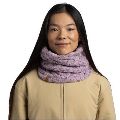 3. Bandana BUFF KNITTED & FLEECE NECK WARMER CARYN LILAC ICE