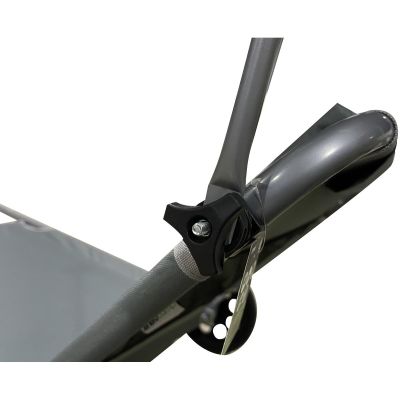 33. LEŻAK SKŁADANY PLAŻOWY Z DASZKIEM NA KÓŁKACH 116x62x62-90CM SZARY