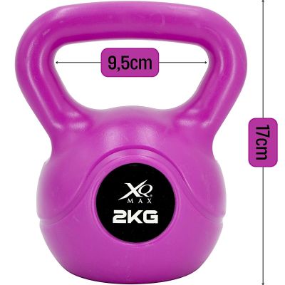 9. HANTLA KOMPOZYTOWA KETTLEBELL 2KG ODWAŻNIK