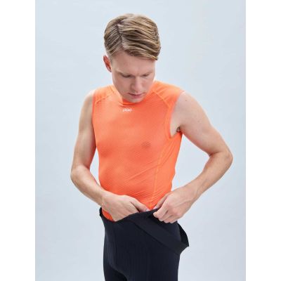 4. Koszulka rowerowa POC ESSENTIAL LAYER Vest - pomarańczowy