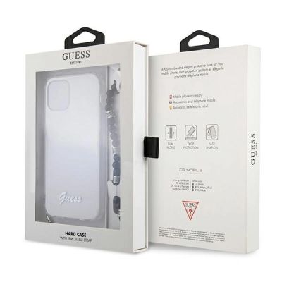 8. Etui Guess Black Pearl na iPhone 12 Pro Max - przezroczyste