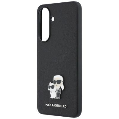 6. Etui Karl Lagerfeld Saffiano w/ K&C Metal Logo na Samsung Galaxy A57 5G - czarne