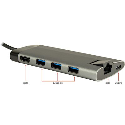 2. Inter-Tech GDC-802 Przewodowa USB 3.2 Gen 1 (3.1 Gen 1) Type-C Szary