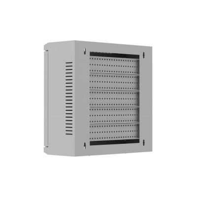 11. LANBERG SZAFA INSTALACYJNA TPR 10" Z PŁYTĄ MESH 340X340X140 SZARA (ZŁOŻONA)
