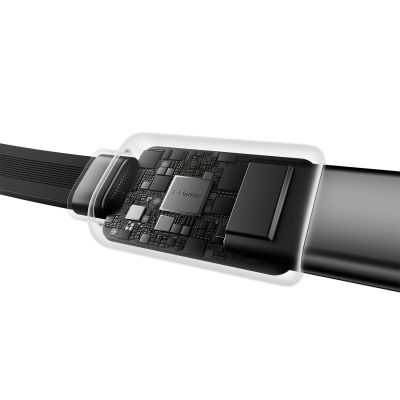 7. Ładowarka samochodowa Cuktech CC903P 100 W z wyświetlaczem i zwijanym kablem USB-C 70 cm - szara