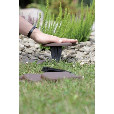 4. OBRZEŻE PALISADA OGRODOWA PŁASKA KOSTKA 3,8M BRĄZ