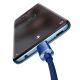 3. Kabel Baseus CAJY000603 USB-C - USB-C PD 100W 5A 480Mb/s 1,2m - niebieski
