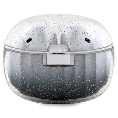 2. Słuchawki Bluetooth TWS Guess Glitter Gradient ze stacją dokującą - czarne