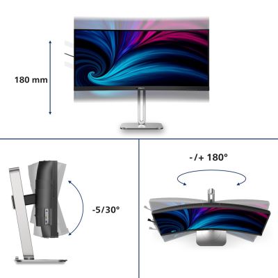 21. Philips 5000 series 34B2U5600C/00 monitor komputerowy 86,4 cm (34") 3440 x 1440 px Dual QHD LCD Szary