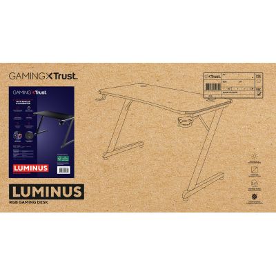 9. Biurko Trust GXT709 LUMINUS RGB (25184)