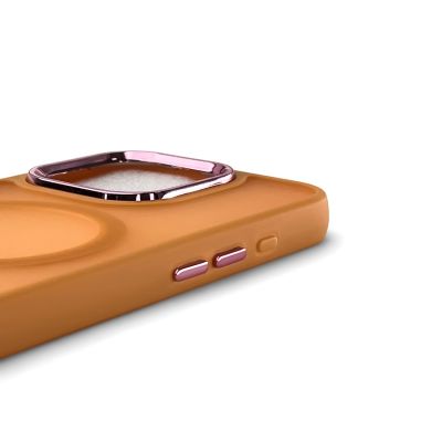 5. Etui Wozinsky Fashion Case z MagSafe na Samsung Galaxy S24 FE - pomarańczowe