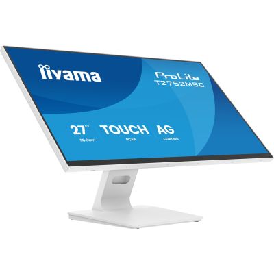 2. iiyama ProLite T2752MSC-W1AG monitor komputerowy 68,6 cm (27") 1920 x 1080 px Full HD LCD Ekran dotykowy Biały