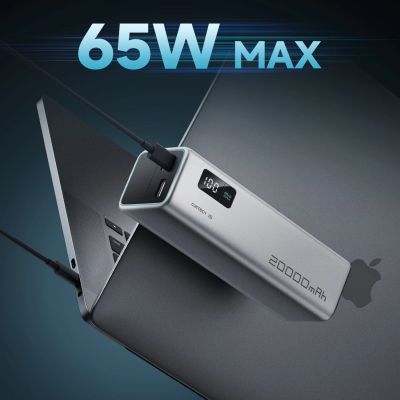 2. Powerbank Cuktech CUKP200XGLGR 100W 20000mAh 2 x USB-C 1 x USB-A - szary