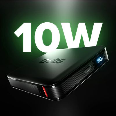 3. Powerbank SBS HD 10W 5000mAh USB-C z wyświetlaczem LCD - czarny