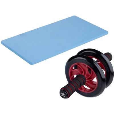 15. WAŁEK KÓŁKO REHABILITACYJNE PODWÓJNE UMBRO CZERWONY