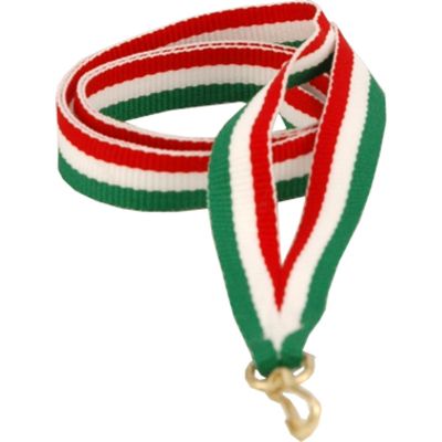 9. Wstążka 11 mm - czerwono-biało-zielona