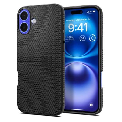 Etui Spigen Liquid Air na iPhone 16 Plus - czarne