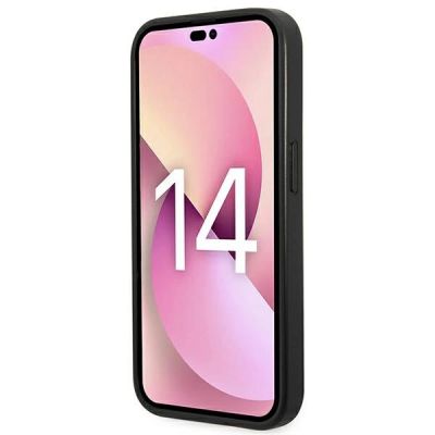 5. Etui Karl Lagerfeld Saffiano Karl's Head Patch na iPhone 14 Pro Max - srebrne