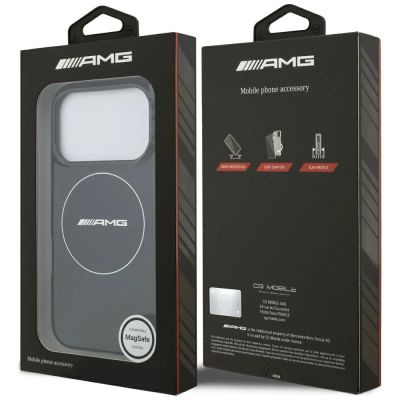 8. Etui AMG Double Layer Transparent Smocked MagSafe do iPhone 17 Pro - czarne