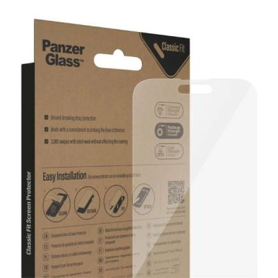 5. Szkło PanzerGlass Classic Fit antybakteryjne na iPhone 14 Pro Max