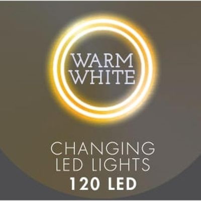 3. LAMPKI CHOINKOWE KURTYNA ŚWIETLNA ZEW/WEW 120 LED 300X60CM Z PILOTEM CIEPŁY BIAŁY