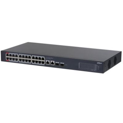 2. Dahua Technology CS4228-24GT-240 przełącznik sieciowy Zarządzany L2 Gigabit Ethernet (10/100/1000) Obsługa PoE Czarny