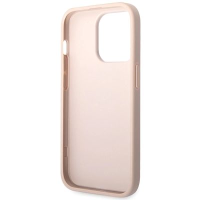 7. Etui Guess 4G Big Metal Logo na iPhone 15 Pro - różowe