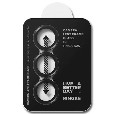 4. Ochronne nakładki Ringke Camera Frame Protector 2-pack na Samsung Galaxy S25+ Ultra - czarny